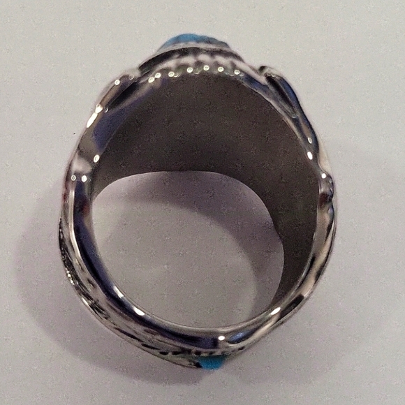 888- Eagle Statement Handmade Men's Ring Size 11 1/2 NWT - Picture 8 of 10